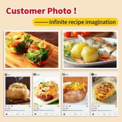 Itopfox Microwave Baked Potato Cooker Cooks In Minutes Tender & Fluffy, Baking Potato Cooker For Microwave Oven, Twice Baked Potatoes Steamer -Kitchen Chef GUEST 0102e0bf 88c0 4561 ad46 e1770a1267c7