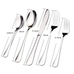 Itopfox Silverware Set For 8, 40 Piece Heavy Duty Stainless Steel Flatware Utensils Cutlery Set Including Steak Knife Fork And Spoon, Dishwasher Safe -Kitchen Chef GUEST 02e8095b 19ba 4bfa b8cb cc73bcab416f