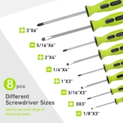 Itopfox 12-Piece Magnetic Screwdrivers Set With Slotted Phillips And Precision Screwdrivers, Repair Tool Kit With Storage Bag, Green -Kitchen Chef GUEST 043e412e 24b5 4ecf 9485 9387963a5609