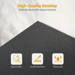 Itopfox L-Shaped Computer Desk With Power Outlets, Reversible Shelves, Gaming & Study Writing Table For Home Office, Bedroom, Living Room, Black -Kitchen Chef GUEST 04b66df5 b591 4e88 b0cc f18bcb8f7f8d