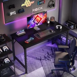 Itopfox 40 Inch Computer Desk, Home Office Study Writing Table, Simple PC Gaming Desk With Adjustable Feet, Black -Kitchen Chef GUEST 04e915fa e27b 43e0 8487 0aeeba80913f