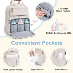 Itopfox Expandable Diaper Backpack For Twins, Large Baby Bag With Multiple Pockets, Water-Resistant & Durable For Parents -Kitchen Chef GUEST 0767737f 5ce5 41cb 9165 1b8887e3c9fc