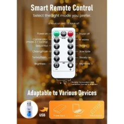Itopfox Twinkle Fairy Lights With Remote And Timer, 100 LED USB Plug In String Lights, Waterproof 8 Modes For Bedroom Indoor Wreath DIY Party Wedding -Kitchen Chef GUEST 08e402ad aacc 4b1c 8ae4 5f8dd4b56cc8