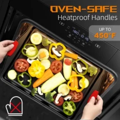 Itopfox 15-Piece Premium Nonstick Bakeware Set With Cookie Sheets, Muffin Pan, Cake Pan & Kitchen Utensils - Black -Kitchen Chef GUEST 0a095118 923d 4a17 988b a77f1635641d