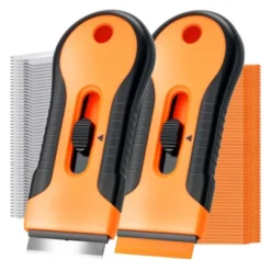 Itopfox Razor Scraper Tool Set With 80 Blades - 30 Metal & 50 Plastic For Sticker, Paint, Grease Removal On Glass, Tile, Wood Floors, Countertops -Kitchen Chef GUEST 0ae437dd 6ad9 4a1e 9e2a bdfea43076d2