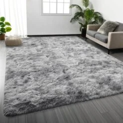 Itopfox Large Shag Area Rug, Tie-Dyed Plush Fuzzy Rug For Living Room, Ultra Soft Fluffy Furry Rug For Bedroom, Indoor Carpet Nursery Rug Home Decor -Kitchen Chef GUEST 0b6da701 6073 4222 8597 68bd3a21decf