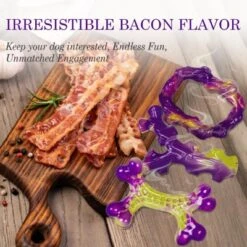 Itopfox Tough Dog Toys For Aggressive Chewers 3 Pack, Indestructible Dog Toy For Large Dogs, Bacon Flavored, Keeps Dogs Busy -Kitchen Chef GUEST 0b8016bd 20fc 4ffc 891b c469d0473e13