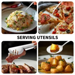 Itopfox 53-Piece Stainless Steel Flatware Set For 8 With Drawer Organizer, Includes Spoons, Forks, Steak Knives & Serving Utensils, Mirror Polished -Kitchen Chef GUEST 0bbc8a2b 0464 42a5 85b7 b1ba56389155