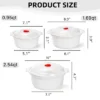 Itopfox 3-Piece Microwave-Safe Bowl Set With Lids & Steamer Rack, BPA-Free Soup & Ramen Cookware For Kitchen, Office, Dorm - Nesting Design -Kitchen Chef GUEST 0bcce223 2a04 4d95 91c5 7a3e44bfde28