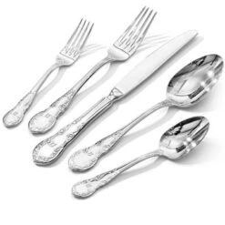 Itopfox Vintage Silverware Set, 20-Piece Stainless Steel Flatware Set For 4 With Floral Handles, Mirror Polished Utensils For Home Restaurant Wedding -Kitchen Chef GUEST 0c18dd9c c933 4a78 9acb b1e54bf2a625