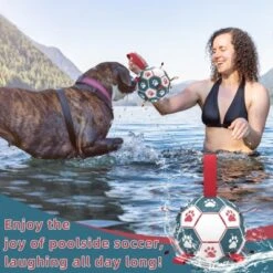 Itopfox Premium Dog Balls Toys, Pet Training Soccer Ball With Straps, Puppy Birthday Gifts, Dog Water Toy, Durable Herding Balls For Small Medium Dog -Kitchen Chef GUEST 0cb429df e193 4b29 9105 ea133b796152