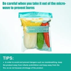 Itopfox 100 Pcs Reusable Zipper Microwave Steam Bags For Cooking Vegetables, Potatoes, And Meat - Leakproof & Durable -Kitchen Chef GUEST 0d5c9f76 1484 4cd6 aef2 e5d0e40496bb