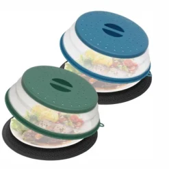 Itopfox 4 In 1 Vented Collapsible Microwave Splatter Cover & Mat, Kitchen Dish Bowl Plate Lid For Food, Dishwasher-Safe, BPA-Free Silicone & Plastic -Kitchen Chef GUEST 0de355ac ff59 4ede beb5 1ec46354eb10