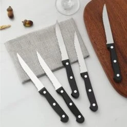 Itopfox Steak Knives Set Of 16 With Serrated Stainless Steel Blades, Triple Rivet Handles, Dishwasher Safe For Home, Restaurant, Parties -Kitchen Chef GUEST 0e84fc61 2d02 405b 84f9 5a91769671ef