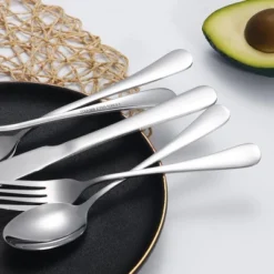 Itopfox 50-Piece Stainless Steel Flatware Set For 10, Includes Forks, Knives, Spoons & Salad Forks, Dishwasher Safe, Durable Tableware For Home -Kitchen Chef GUEST 0fd7a5e0 a273 4300 9f79 5761a78df39d