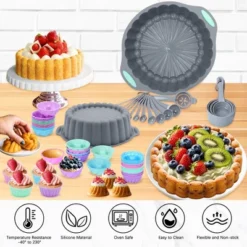Itopfox 72-Piece Silicone Bakeware Set, Nonstick Baking Pans With Cake & Loaf Pans, Baking Cups, Measuring Cups & Spoons, Oven & Dishwasher Safe 10 Itopfox 72-Piece Silicone Bakeware Set, Nonstick Baking Pans With Cake & Loaf Pans, Baking Cups, Measuring Cups & Spoons, Oven & Dishwasher Safe -Kitchen Chef GUEST 10e34662 2219 48ab b1a1 fbc0e9d8186c