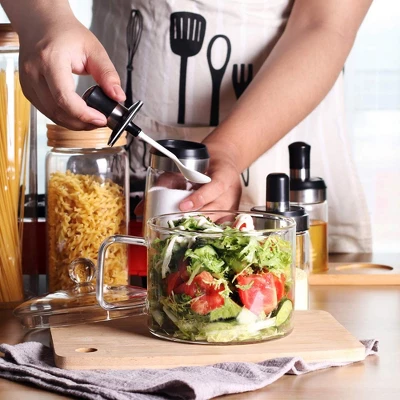 Itopfox Mini Glass Bowl With Lid & Handle, 44oz For Noodles, Pasta, Soup, Cereals, Fruits, BPA Free, Microwave & Dishwasher Safe 5 Itopfox Mini Glass Bowl With Lid & Handle, 44oz For Noodles, Pasta, Soup, Cereals, Fruits, BPA Free, Microwave & Dishwasher Safe - Image 3