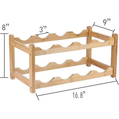 Itopfox 2-Tier Bamboo Wine Rack - Eco-Friendly, Space-Saving Storage For 8 Bottles, Easy Assembly For Kitchen, Pantry, Bar, Or Home Decor 8 Itopfox 2-Tier Bamboo Wine Rack - Eco-Friendly, Space-Saving Storage For 8 Bottles, Easy Assembly For Kitchen, Pantry, Bar, Or Home Decor - Image 6