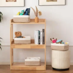 Itopfox 4 Pack Woven Storage Baskets, Small Decorative Bins For Shelves Organizer Baskets For Home, Office, Baby Room, Living Room, Bedroom, Bathroom -Kitchen Chef GUEST 137ead29 d914 4967 9fe4 b79763a5aa10