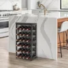 Itopfox 24 Bottle Freestanding Wine Rack With Table Top, 6 Tier Bamboo Wine Shelf For Kitchen, Bar, Dining Room, Living Room - Dark Brown -Kitchen Chef GUEST 13a8c0f0 b4ec 4f88 8eab cf2f57e3ac87