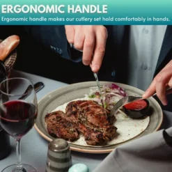 Itopfox 16 Piece Silverware Set For 4, Premium Stainless Steel Cutlery Set, Utensil Sets, Flatware For 4, Forks Spoons And Knives Set Dishwasher Safe -Kitchen Chef GUEST 148dce48 b2ff 44d6 97e3 8fee1a525904