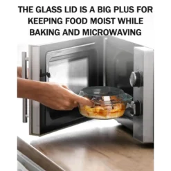 Itopfox Clear Round Glass Casserole With Lid, Microwave & Oven Safe Bakeware, Freezer & Dishwasher Friendly, Easy Grab Baking Dish 11 Itopfox Clear Round Glass Casserole With Lid, Microwave & Oven Safe Bakeware, Freezer & Dishwasher Friendly, Easy Grab Baking Dish -Kitchen Chef GUEST 14e837a5 5f07 4053 9ac7 e99e1e09ae92