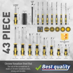 Itopfox Magnetic Screwdrivers Set With Case, 43-piece Includes Slotted, Phillips, Hex, Pozidriv, Torx & Precision Screwdriver Set, Magnetizer Tools -Kitchen Chef GUEST 14fba235 9f52 4b0d 8abd 634a7cf33fa8