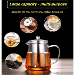 Itopfox Mini Glass Teapot With Removable Stainless Steel Infuser For Blooming & Loose Leaf Tea, Microwave & Stovetop Safe 16 Itopfox Mini Glass Teapot With Removable Stainless Steel Infuser For Blooming & Loose Leaf Tea, Microwave & Stovetop Safe -Kitchen Chef GUEST 15d18415 9b3c 49ec a6d0 386c467c5581