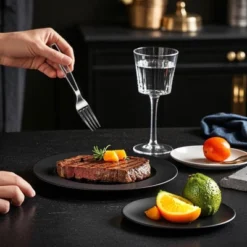 Itopfox 100-Pack Heavy Duty Plastic Silverware Set - 50 Forks & Spoons BPA-Free, Heat Resistant Disposable Utensils For Parties, Events, Everyday Use -Kitchen Chef GUEST 16187496 2660 46ce bd29 d771f5a61f08