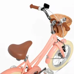 Itopfox Retro Cruiser Girls Bike For Children Ages 3-5 Years Old, Kids Bicycle With Wicker Basket & Training Wheels, Peach -Kitchen Chef GUEST 1a3976e0 9c45 4239 a8bd 5089219e2980