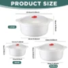 Itopfox 3-Piece Microwave Bowls With Lids And Steam Rack, Assorted Sizes For Soup, Noodles, Leftovers, Dishwasher Safe, Dorm & Kitchen Essentials -Kitchen Chef GUEST 2129cddf 1c80 4240 8a83 f86954b50fc9