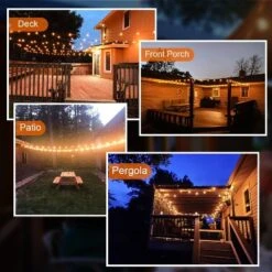 Itopfox 120FT Outdoor String Lights, Waterproof Patio Lights With 64 Hanging Globe G40 Bulbs, Shatterproof For Backyard Decor -Kitchen Chef GUEST 230ea757 6508 4663 a713 1acdfc76d93b