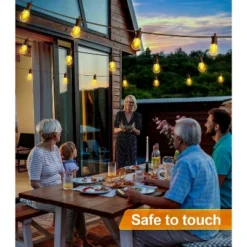 Itopfox Outdoor String Lights With Remote Control, 50Ft Waterproof Dimmable LED Patio Lighting, 15 Edison Bulbs For Backyard, Garden, Gazebo -Kitchen Chef GUEST 24151ddd 6453 42d5 bff7 74521e3714c1