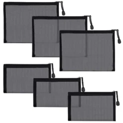Itopfox 6-Pack Mesh Cosmetic Pouches With Zipper For Makeup, Toiletries, And Organizing Home Or Office Essentials (Black) 13 Itopfox 6-Pack Mesh Cosmetic Pouches With Zipper For Makeup, Toiletries, And Organizing Home Or Office Essentials (Black) -Kitchen Chef GUEST 245dca44 c5d4 4fc7 a813 6bb4aa3deb2f