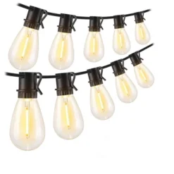 Itopfox 96FT LED Outdoor String Lights, Waterproof Patio Lights With 30+2 Dimmable Shatterproof Edison Hanging Bulbs For Backyard Party-Black -Kitchen Chef GUEST 24b39f83 9e04 4efb 9e4f bb272dc0005b