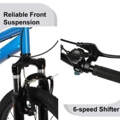 Itopfox Kids Mountain Bike For Boys And Girls With Suspension Fork, 6 Speeds Drivetrain, Multiple Colors, Easy To Assemble -Kitchen Chef GUEST 24ce4cd9 df82 4670 b368 83d6cc6a9959