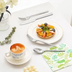 Itopfox 30-Piece Forged Flatware Set, Premium Stainless Steel Cutlery For Kitchen, Home, Wedding, Party, Mirror Polished And Dishwasher Safe -Kitchen Chef GUEST 267cc15f 217e 4c2e 8b36 205ac759e8b2