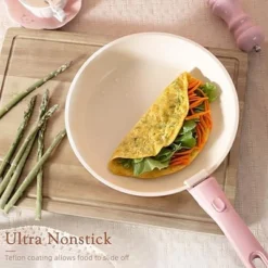 Itopfox 21-Piece Nonstick Pots And Pans Set With Removable Handles, Ceramic Cookware For RV Kitchen, Induction Compatible, Stackable Design, Pink -Kitchen Chef GUEST 27544c1c 7120 49fb 932d dd4f74d73b84