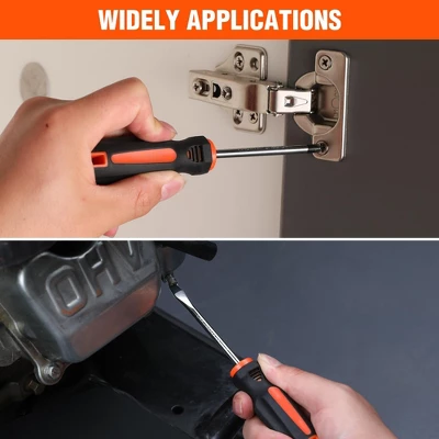 Itopfox 6-Piece Magnetic Screwdriver Set With Non-Slip Handle, Includes 3 Phillips And 3 Flat Tip Screwdrivers For DIY And Home Repairs 4 Itopfox 6-Piece Magnetic Screwdriver Set With Non-Slip Handle, Includes 3 Phillips And 3 Flat Tip Screwdrivers For DIY And Home Repairs - Image 2