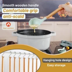 Itopfox 35-Piece Silicone Kitchen Utensil Set With Wooden Handles, Non-Stick Cooking Tools Including Spatula, Spoon, Turner, Tongs, Measuring Cups -Kitchen Chef GUEST 28e91a29 b96a 47ee 8941 6c1d29ad5ac0