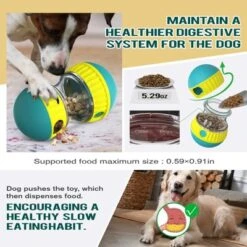 Itopfox Adjustable Dog Puzzle Toy Treat Dispensing Ball, Slow Feeder Interactive Chase Toy For Small Medium Large Dogs, Enrichment Training Pet Toy -Kitchen Chef GUEST 2b807c29 a370 4268 910d f42838a66f81