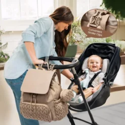 Itopfox Small Baby Diaper Backpack, Water-Resistant Travel Bag For Mom With Changing Pad, Stroller Straps, Lightweight & Stylish - Khaki 11 Itopfox Small Baby Diaper Backpack, Water-Resistant Travel Bag For Mom With Changing Pad, Stroller Straps, Lightweight & Stylish - Khaki -Kitchen Chef GUEST 2c175ccf 8603 44af 9335 b9bf29aeddda