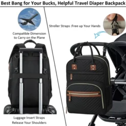Itopfox Large Capacity Waterproof Diaper Backpack With Insulated Pockets For Baby Essentials, Maternity Travel Bag In Black -Kitchen Chef GUEST 2cbfd89e 0b01 4d0b ab42 4ce53c5804b0