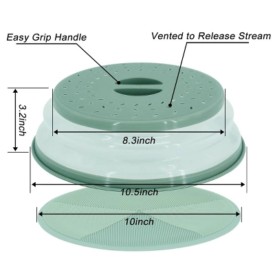 Itopfox 2 In 1 Silicone Microwave Splatter Cover & Mat, Multi-use Kitchen Trivet, Pot Holder, Drying & Baking Pad, Utensil Rest, Counter Protector 3 Itopfox 2 In 1 Silicone Microwave Splatter Cover & Mat, Multi-use Kitchen Trivet, Pot Holder, Drying & Baking Pad, Utensil Rest, Counter Protector