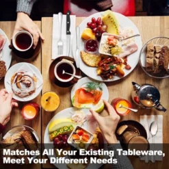 Itopfox 49-Piece Stainless Steel Silverware Set With Cutlery Organizer, Service For 8 With Steak Knives And Kitchen Utensils -Kitchen Chef GUEST 2d9c27db 35e6 43a7 9e45 116c54f1d533