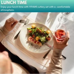 Itopfox 16 Piece Silverware Set For 4, Premium Stainless Steel Cutlery Set, Utensil Sets, Flatware For 4, Forks Spoons And Knives Set Dishwasher Safe -Kitchen Chef GUEST 2dd9b95f 419a 4598 bc4f be0e5986949b