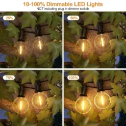 Itopfox 120FT Outdoor String Lights, Waterproof Patio Lights With 64 Hanging Globe G40 Bulbs, Shatterproof For Backyard Decor -Kitchen Chef GUEST 2f44f88d f956 4c46 8789 552552828d3a