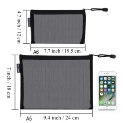 Itopfox 6-Piece Nylon Mesh Cosmetic Zipper Bags Set, Black Travel Organizer Pouches For Makeup, Diaper Bag (A5 & A6 Sizes) -Kitchen Chef GUEST 325d9d38 2c60 4d68 9f0d 8f42e11b027f