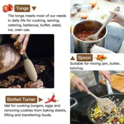 Itopfox Kitchen Utensil Set - 11-Piece Colorful Silicone Cooking Tools With Spatula, Spoon, Tongs, Whisk & More - Heat Resistant & Dishwasher Safe -Kitchen Chef GUEST 331e8f1d 8960 488b aea3 0b9b0db9abf7