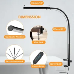 Itopfox LED Desk Lamp With Clamp, Eye-Caring Clip Light For Home Office, 3 Colors Full Brightness, Flexible Gooseneck USB Table Lamp -Kitchen Chef GUEST 3342f115 3e64 4a9d 8011 13576473cafc